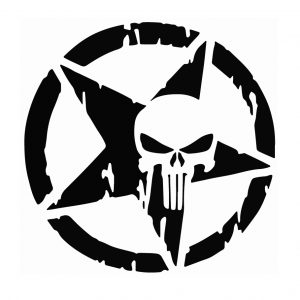 Стикер Punisher star