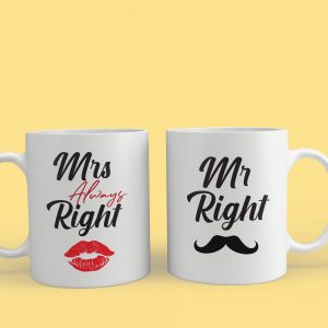 Чашки 2бр - Mr & Mrs Right