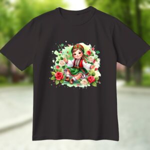 Детска тениска- Момиче в носия